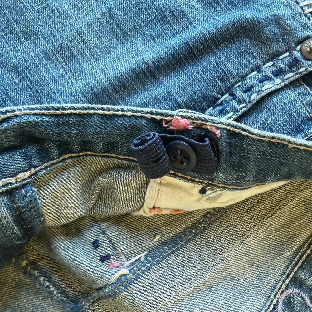 Gap Girls Bermuda Denim Blue Jean Shorts Size 12 Plus Adjustable Waist
